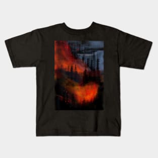 burning forest Kids T-Shirt